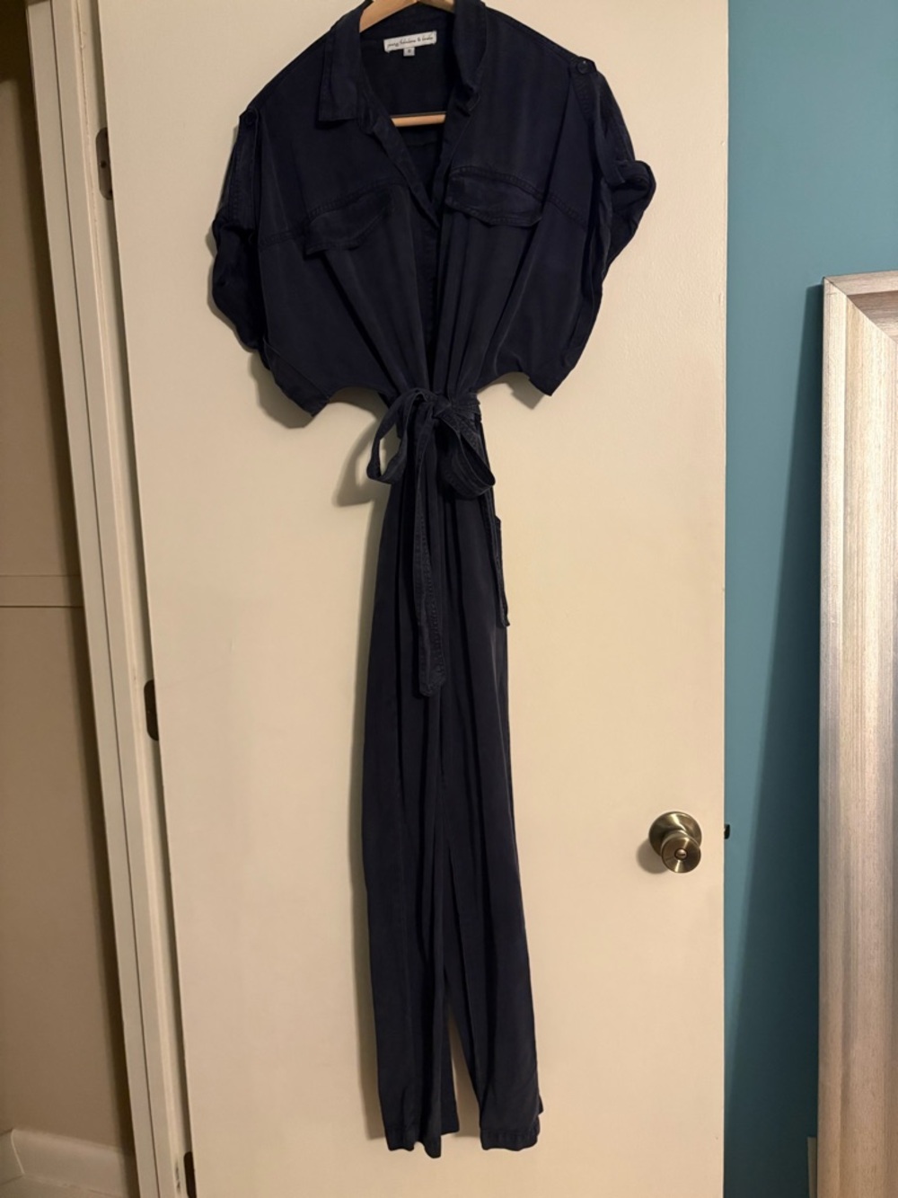 Young Fabulous & Broke Navy Utility Jumpsuit